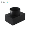 HVAC Weather Waterproof Louver Black Plenum Box Adaptor